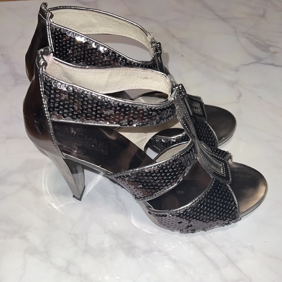 Michael Korea Sequin Metallic Heels - Picture 3 of 8